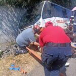 PROTECCIÓN CIVIL Y BOMBEROS DE AMECAMECA ATIENDEN EMERGENCIA TRAS ACCIDENTE DE AUTOBÚS EN TLALMANALCO